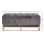 Metal Fabric Storage Bench - Image 5