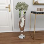 Polystone Mirror Mosaic Vase - 33"H