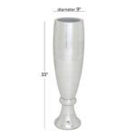 Polystone Mirror Mosaic Vase - 33"H - Image 6
