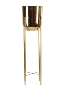 Metal Floor Gold Planter - Set of 2 - Image 5
