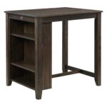 Daye 3pc Counter Height Set - Dark Cherry Wood - Image 5