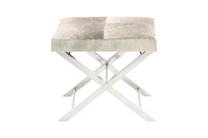 Metal Leather Stool - Image 5