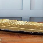 PS Gold Feather Tray