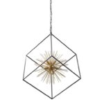 Metal Chandelier W/LED Bulb