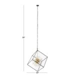 Metal Chandelier W/LED Bulb - Image 4