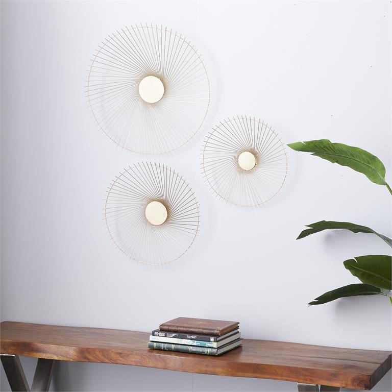 67420_3 Metal Wall Décor - Set of 3 - Image 1