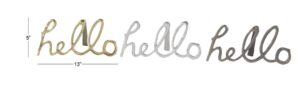 Aluminum Hello Sign - Assorted - Image 4