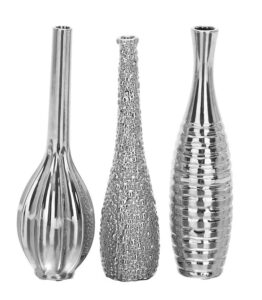 Ceramic Silver Vase - Assorted - Image 5