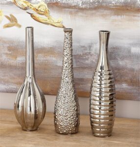 Ceramic Silver Vase - Assorted - Image 2