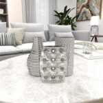 Ceramic Silver Vase - Assorted - Image 2