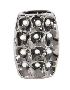 Ceramic Silver Vase - Assorted - Image 6