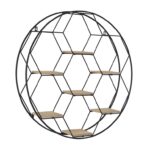 Metal Wood Wall Shelf - Image 2