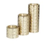 Metal Candle Holder - Set of 3 - Image 3