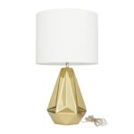 Ceramic Fabric Table Lamp - Gold - Image 5