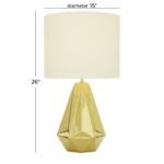 Ceramic Fabric Table Lamp - Gold - Image 3