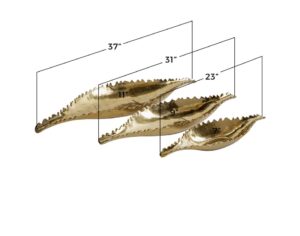 Aluminum Dish Long - Set of 3 - Image 5