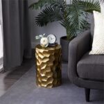 Gold Aluminum Stool