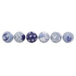 Ceramic Blue Balls - Set of 6 - Image 3
