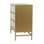 Metal Wood Gold Cabinet - Image 2