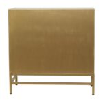Metal Wood Gold Cabinet - Image 3