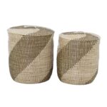 Seagrass Storage Basket - Set of 2 - Image 5