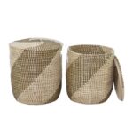 Seagrass Storage Basket - Set of 2 - Image 6