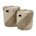 Seagrass Storage Basket - Set of 2 - Image 2