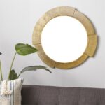 Aluminum Wood Wall Mirror