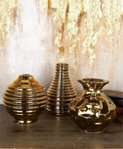 Ceramic Gold Vase - Assorted