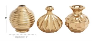 Ceramic Gold Vase - Assorted - Image 4