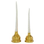 Ceramic White/Gold Feather - Set of 2 - Image 3