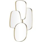 Metal Wood Wall Mirror - Image 3