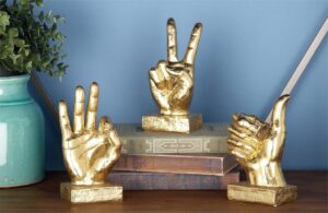 Polystone Sculpture - Set of 3