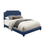 Verona Queen Upholstered Bed - Blue - Image 2