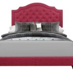 Roma Full Upholstered Bed - Pink