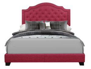 Roma Full Upholstered Bed - Pink