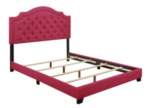 Roma Full Upholstered Bed - Pink - Image 3