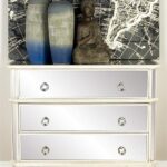 Silver Wood Glam Cabinet