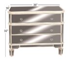 Silver Wood Glam Cabinet - Image 4