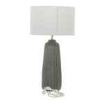 Dark Gray Ceramic Table Lamp - Image 4
