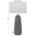 Dark Gray Ceramic Table Lamp - Image 5
