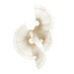 Gold Metal Sunburst Handmade Semi Circle Wall Decor - Image 3