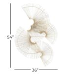 Gold Metal Sunburst Handmade Semi Circle Wall Decor - Image 5