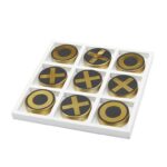 Gold Stainless Steel Tic Tac Toe Game Set - Image 3