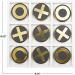 Gold Stainless Steel Tic Tac Toe Game Set - Image 5