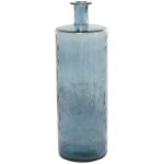 Blue Recycled Glass Spanish Vase - Image 3