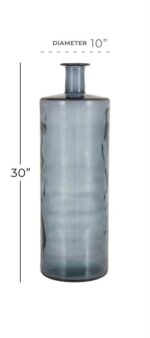 Blue Recycled Glass Spanish Vase - Image 4