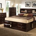 Grenoble Full Storage Bed W/ Nightstand