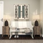 White Wood Storage Bench with Scrolled Armrests