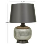 Silver Glass Table Lamp - Image 4